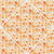 Retro Florals Fall Oranges Diamond Tile Image