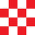 Solid Red and White Checkerboard Squares Image