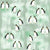 Emperor Penguins on Green Image