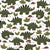 Stegosaurus Dinosaurs in Dark Green and White Image