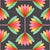 Ombre Rainbow and Gray Black Lotus Florals Colorful Abstract Daisies Image