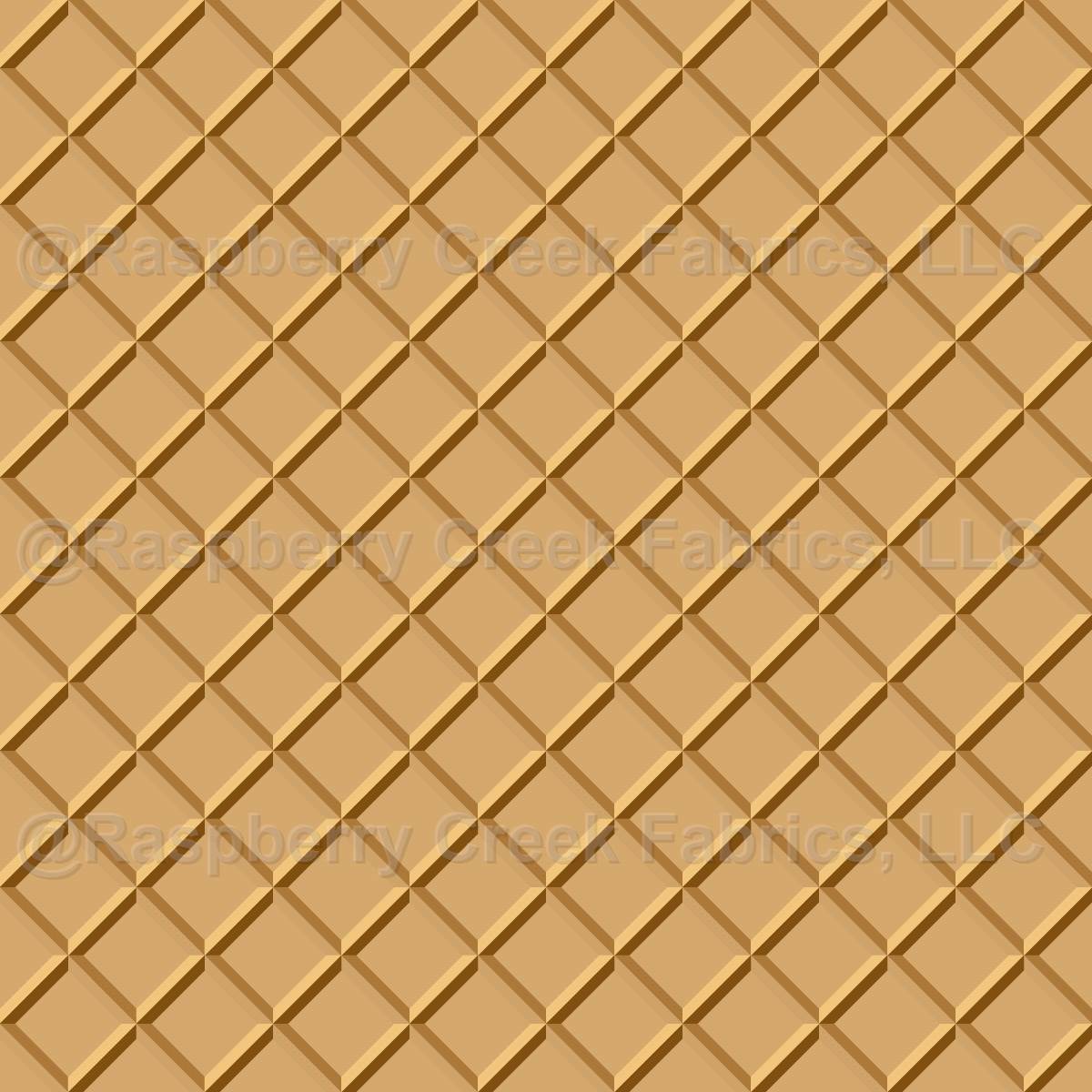 Crispy Waffle Wafers Checkerboard Beige Brown