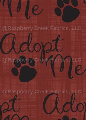 Adopt Me Burgundy Red and Black Linen Texture - Raspberry Creek Fabrics