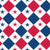Preppy Fourth Of July red white and blue argyle with stars- Preppy Fourth Of July Americana collection Image