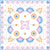 Handkerchief Floral Blue Pink White Hand Painted, Aegean Summer by Stephanie Fiona Design Image