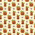 Floral Jack O' Lantern Halloween Pumpkins on Yellow Image