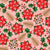 Christmas Poinsettias and Dark Powder Pink Festive Holiday Botanicals Image