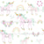 Unicorn Rainbow Boho Floral Pink Pastels Image