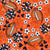 Footballs and Cheer Bows in Orange and Navy Blue Image