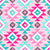 Southwest Aztec Geometric Shapes in Pink and Turquoise Blue Image