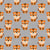Cute Cartoon Baby Tiger on Gray Wallpaper Image