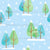 Evergreen Christmas Tree Forest Light Blue Image