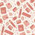 Pastels Red and Cream Back to School Classroom Stationery Supplies Image