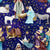 Nativity, Christmas, oh holy night, Jesus, watercolor, kids, adults, family,  Christian, religious, blue, stars, Manger Image