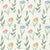 Watercolor Tulips On Cream - Colorway Ivory - Over The Moon Collection By JuneyB Design Image