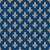 Fleur de Lis Pattern, French, Royal, Cream on Navy Blue Image