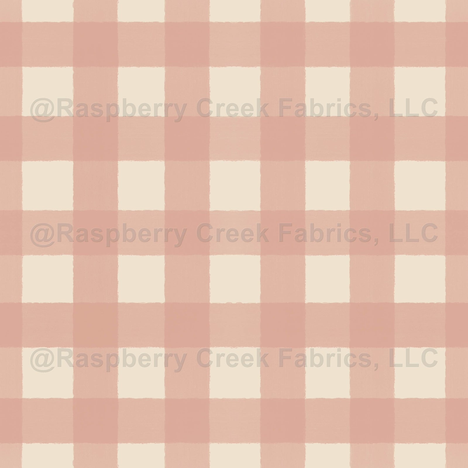 Gingham Checkered Pattern Satin Linen and Light Rose
