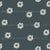 Petite Hand-Drawn Floral Ditsy in [Deep Teal  / Cream] / Whimsical Homestead Collection Image