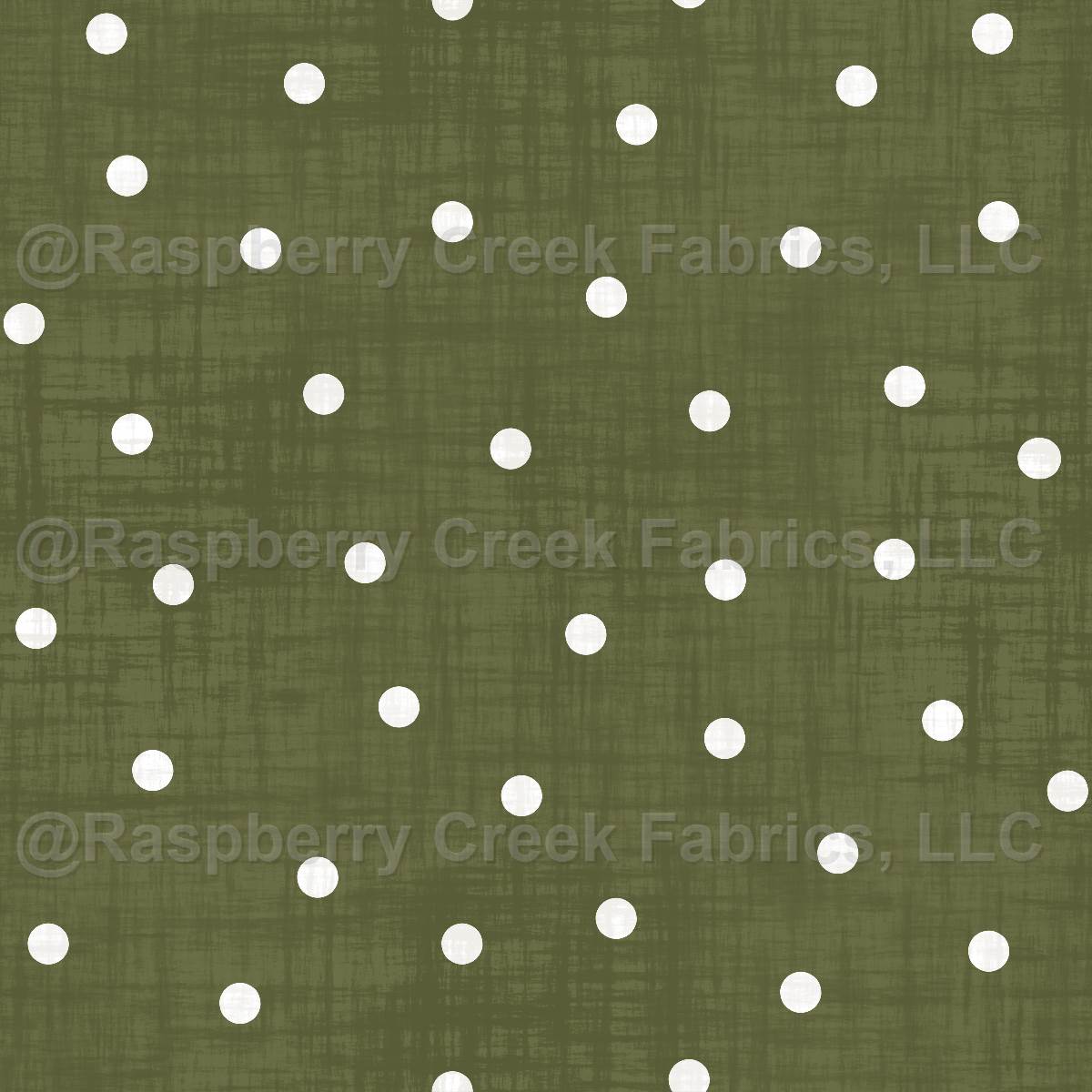 Faux Linen PRINTED Textured Dot Moss