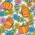 Colorful Fall Pumpkin Floral Image