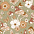 Floral Fungi by Mirabelleprint / Sage Background Image