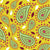 Daisy madness collection coordinate pattern in Viva Magenta ,Burgundy and Mustard yellow background Image