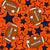 Team Spirit Footballs and Stars in Denver Broncos Blue Orange and White Image