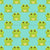 Cute Cartoon Frogs on Green Blue Image