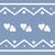 Knit Hearts - blue Image
