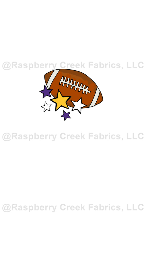 Team Spirit Football Panel in Minnesota Vikings Colors Purple and Yell ...