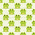 Cute Cartoon Frogs on Beige Brown Image