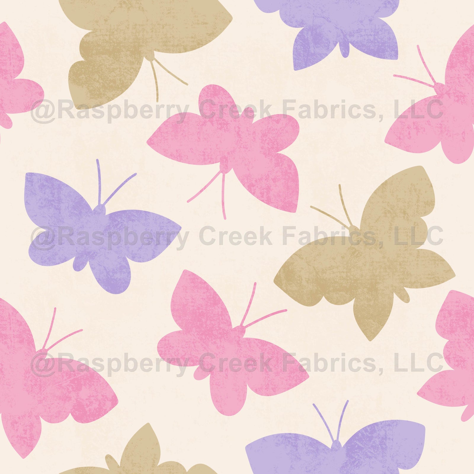 Scandinavian Butterfly Toss in Pink, Lavender, and Beige