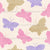 Scandinavian Butterfly Toss in Pink, Lavender, and Beige Image