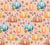 Candy Corn Harvest Pumpkin Floral Pink Image