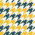 Team Spirit Football Houndstooth in Green Bay Packers Colors Forest Green and Cheese Yellow Gold Image