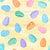 Watercolor Pastel Painted Easter Eggs Yellow Image