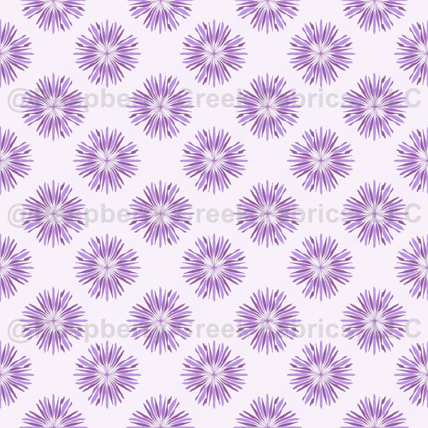 Stylised florals | Lilac Lavender color palette - Raspberry Creek Fabrics