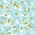Blue Poppies Collection Cluster, Layered poppies fabric Image