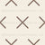 Cross Stitch X brown on cream background, Garden of Love collection, neutral Image