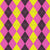 Argyle Pattern, Pink Yellow Purple, White Stitching Image