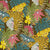 Jungle Butterflies and Flowers Dark Green - Tropical Lounge Collection Image