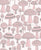 Retro Mushroom Light Gray, Light Pink, White- Mouse Mowing Moss Collection Image