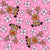 Red Nosed Reindeer and Peppermint Swirl Candies on Pink Image