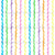 Watercolor Wavy Rainbow Sherbet Stripes on White / Summer Sherbet Collection Image