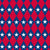 American Patriotic Blue and Red Diamonds with Stars Image