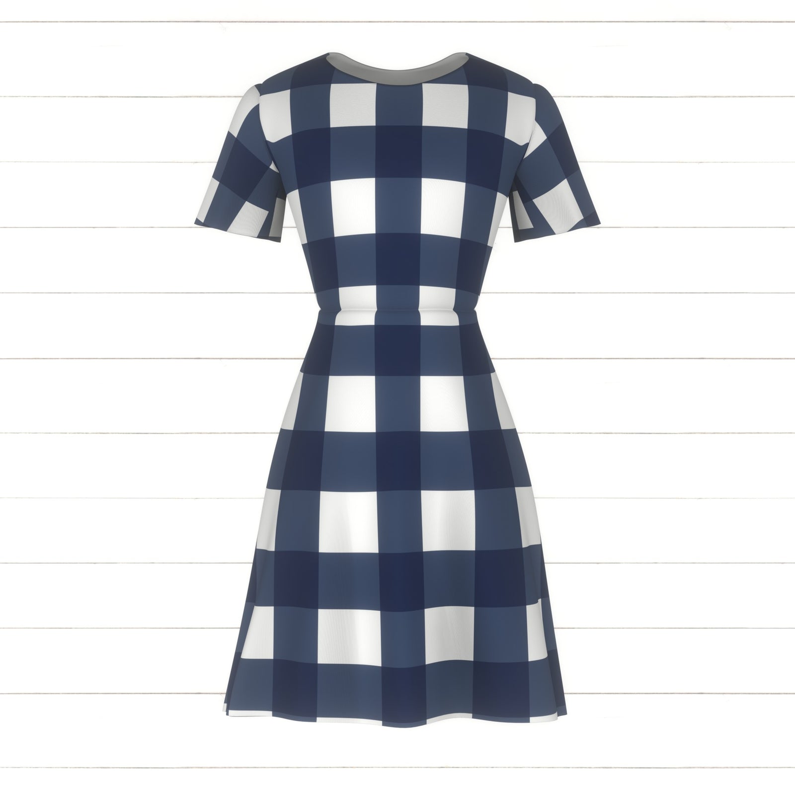 Gingham, one inch check, country gingham, Blue and white small gingham, farmhouse, vintage gingham, small checks, plaids, Fashion gingham, home décor, bedding, ruffles