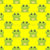 Cute Cartoon Frogs on Yellow Wallpaper Image