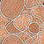 Geometric Abstract Textural Line Art in Peach Image