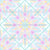 Pastel Rainbow Ice Cream Sundae Diamond Tile Mandala Image