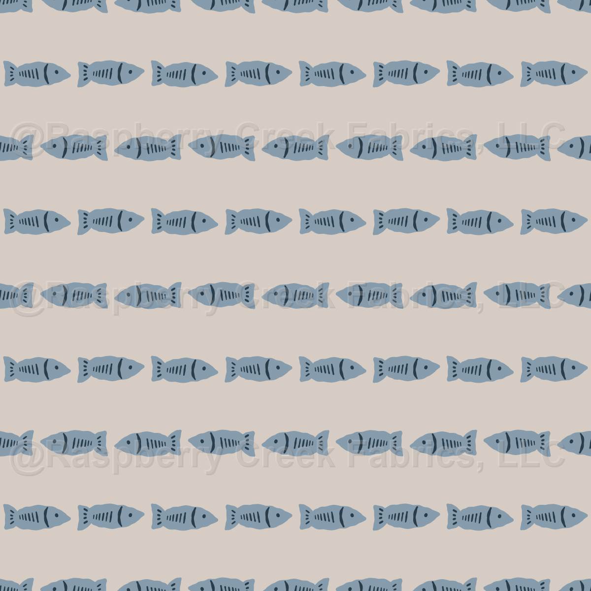 Fish Stripe {on Moonbeam / Neutral Tan} // Polar Quest